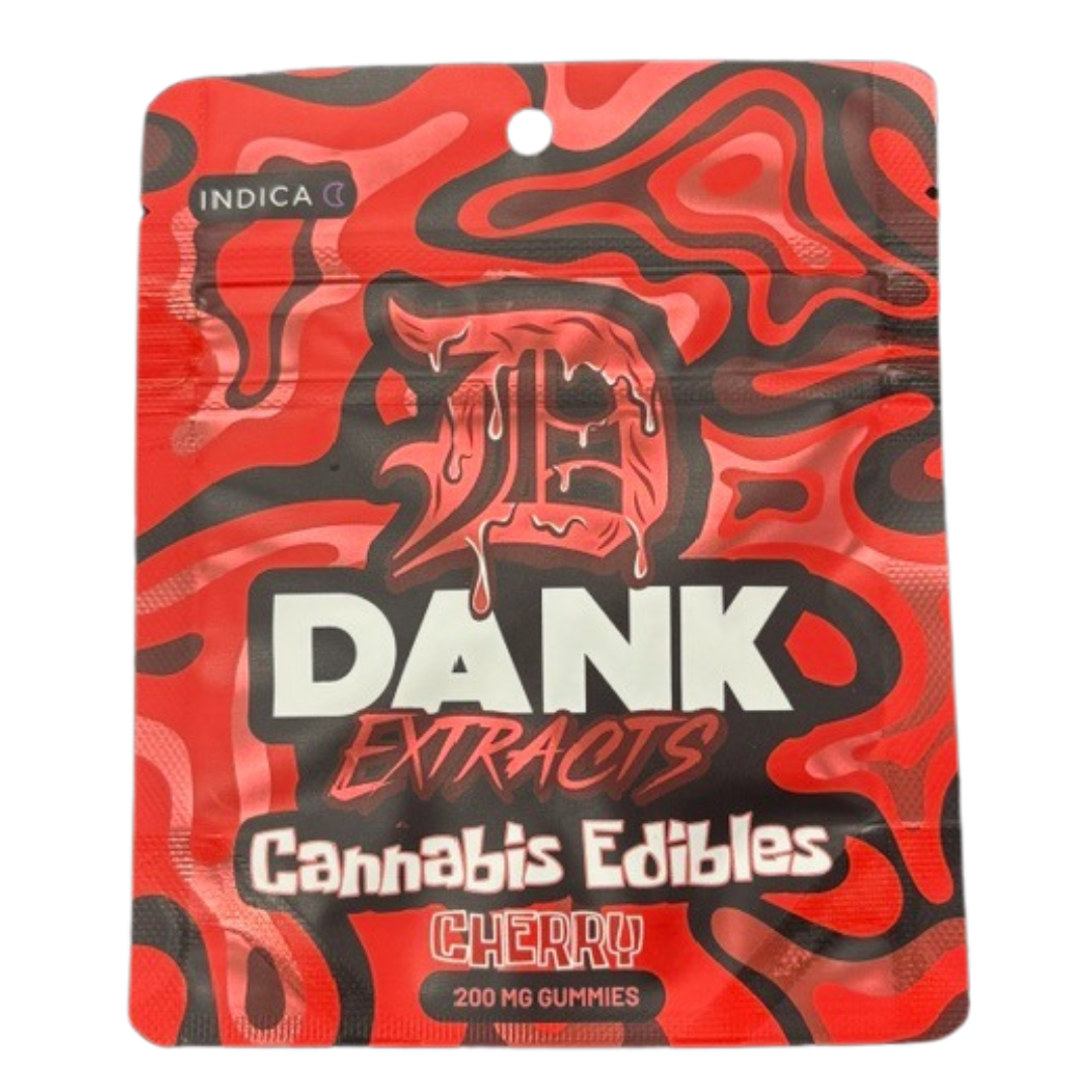 Photograph of product: Dank Extracts - 200MG Gummies - Cherry
