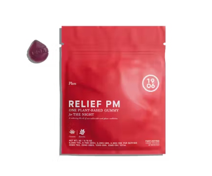 Photograph of product: Gummies - Relief PM (For Pain) - 5Pcs - 100mg