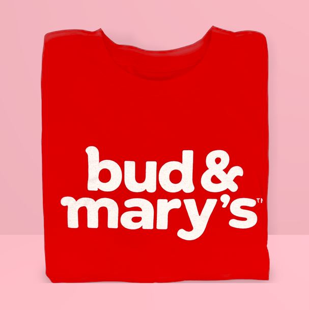 Photograph of product: Bud & Mary's | Apparel | T-Shirt Red Frost | S