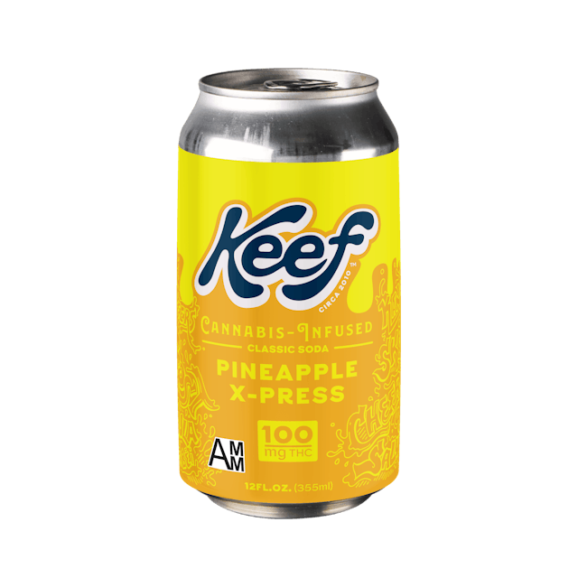 Photograph of product: Classic Soda 100mg Pineapple X-Press