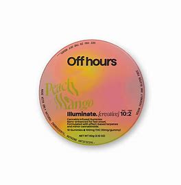 Photograph of product: Off Hours - Illuminate Peach Mango (CBD) - 10mg/10pk Gummies