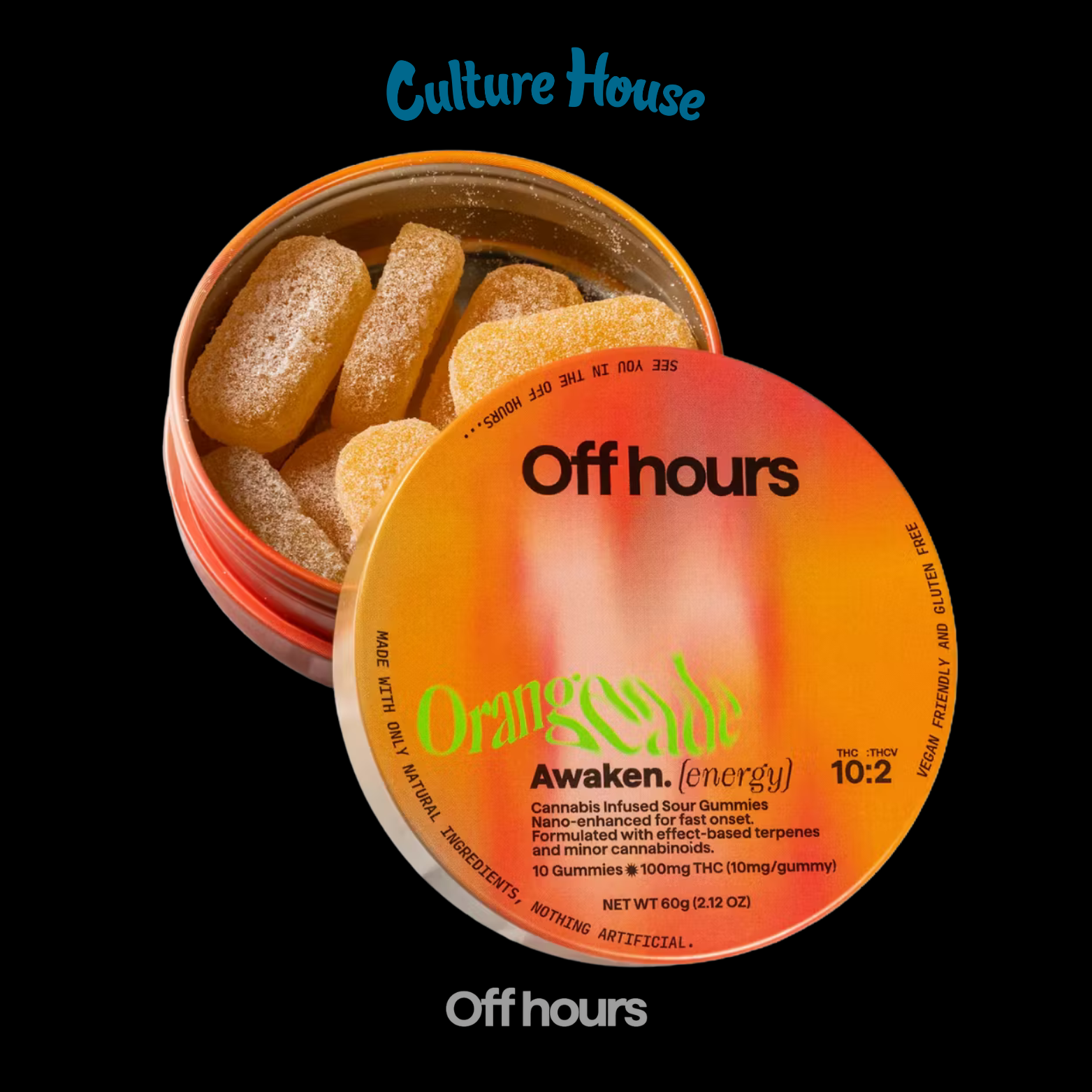 Photograph of product: Off Hours | Orangeade | Awaken | 100mg