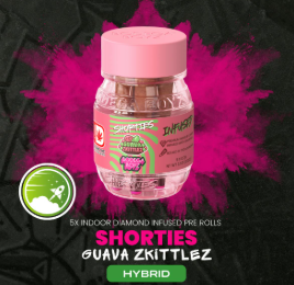 Photograph of product: Bodega Boyz | Guava Zkittlez | Diamond Infused | Preroll 4pk | 2.8g