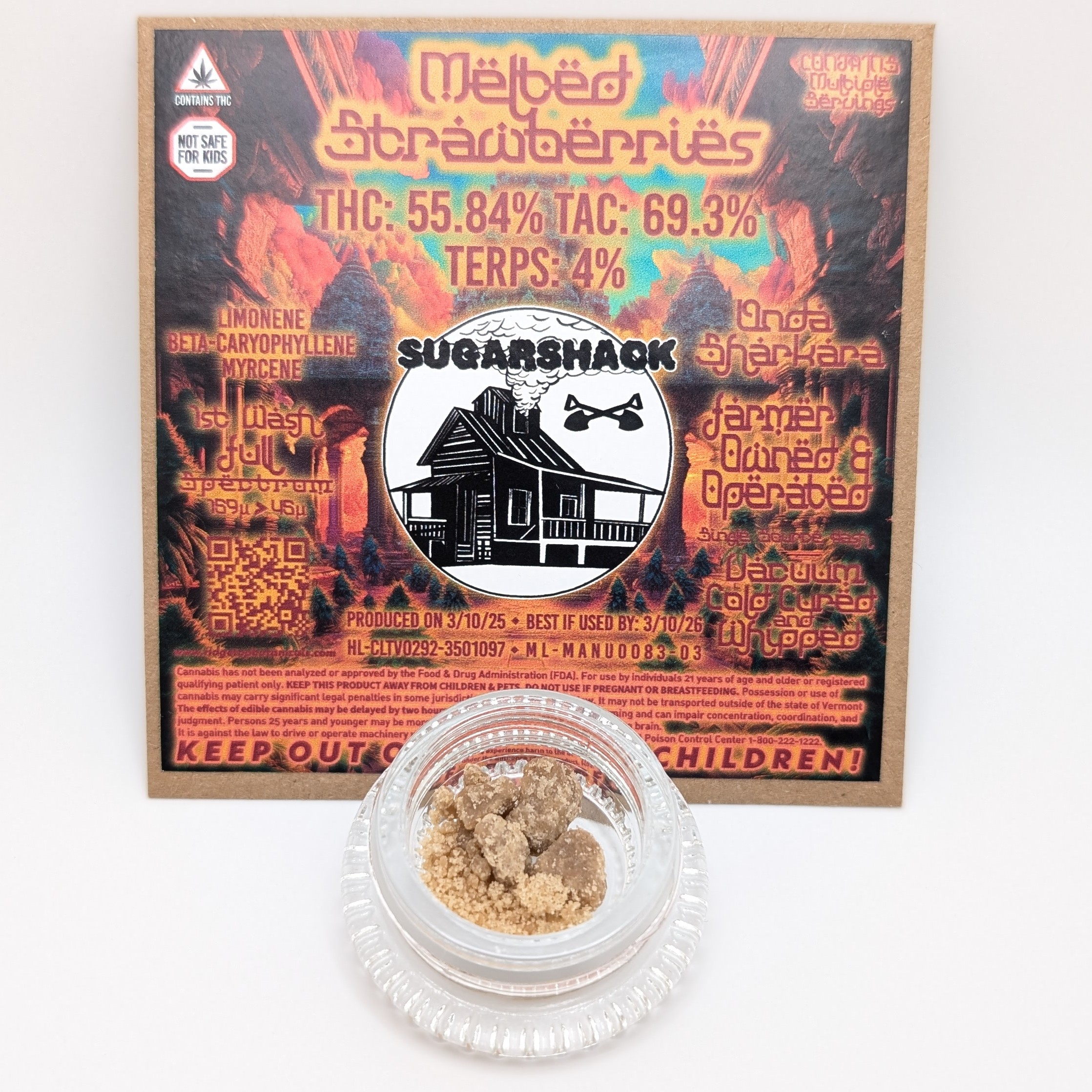 Photograph of product: Melted Strawberries 1g Unda Sharkara