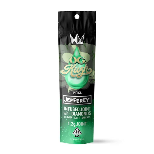 Photograph of product: OG Kush - WCC 1.2g Jefferey Infused Pre-Roll - 