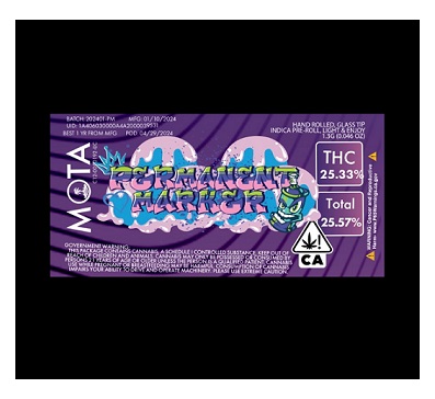 Photograph of product: Fresh Fatty's 1.3g Pre-Roll Permanent Marker