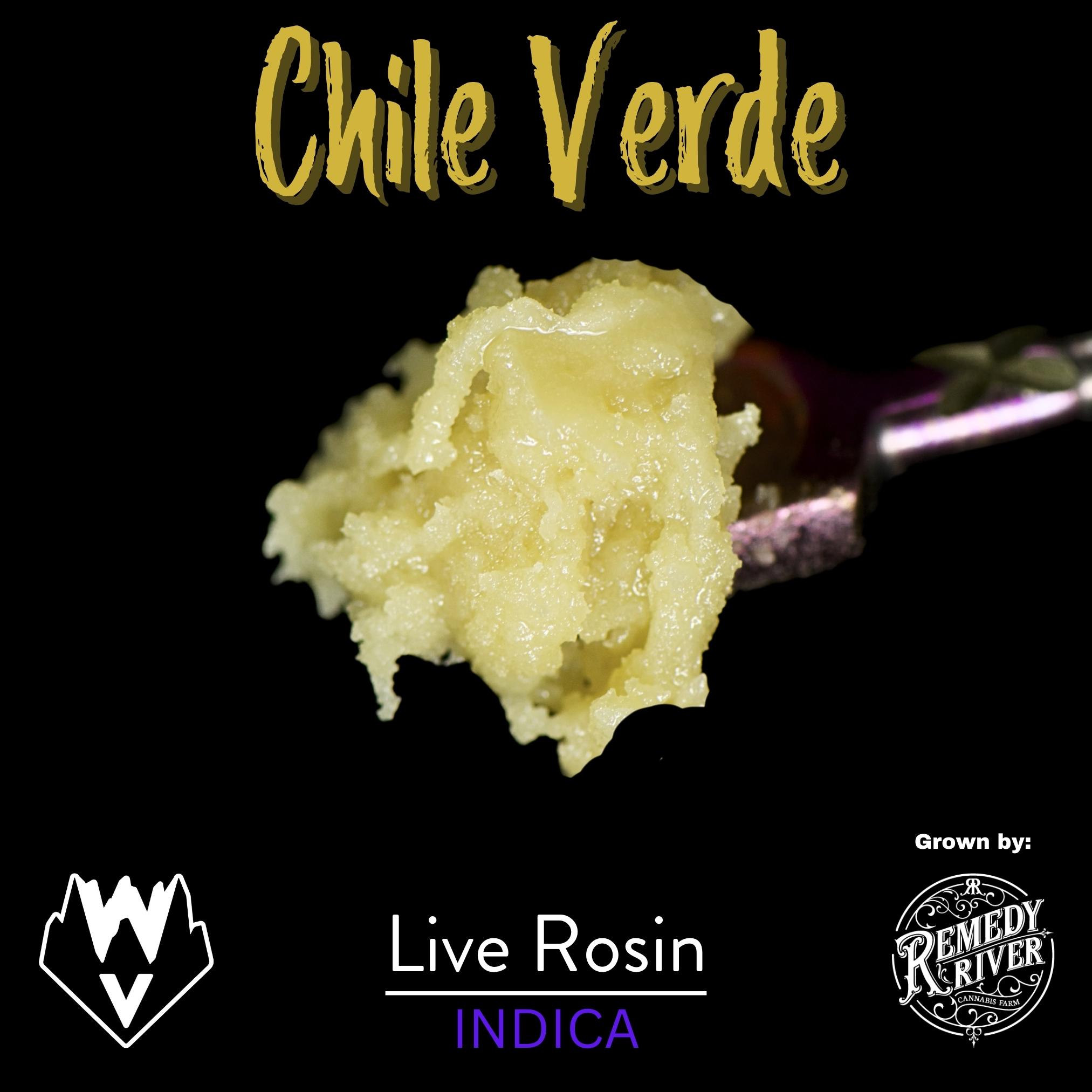 Photograph of product: WVA Chili Verde Live Rosin