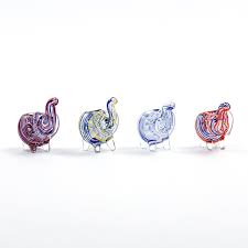 Photograph of product: Glass Elephant Pipe | Small | Assorted Colors