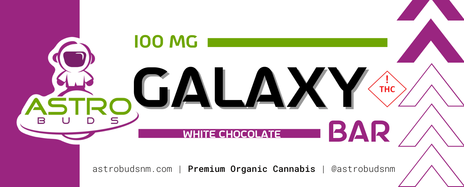 Photograph of product: Galaxy Bar | Astro Buds | Edibles 100mg