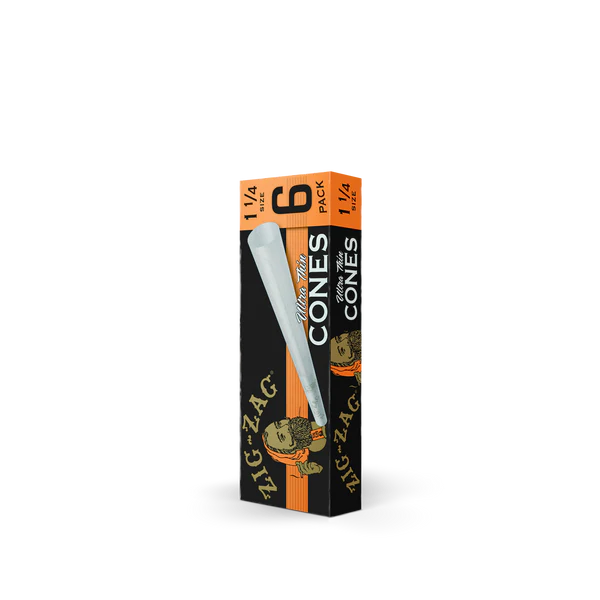 Photograph of product: Zig Zag | 1 1/4 Unbleached Cones