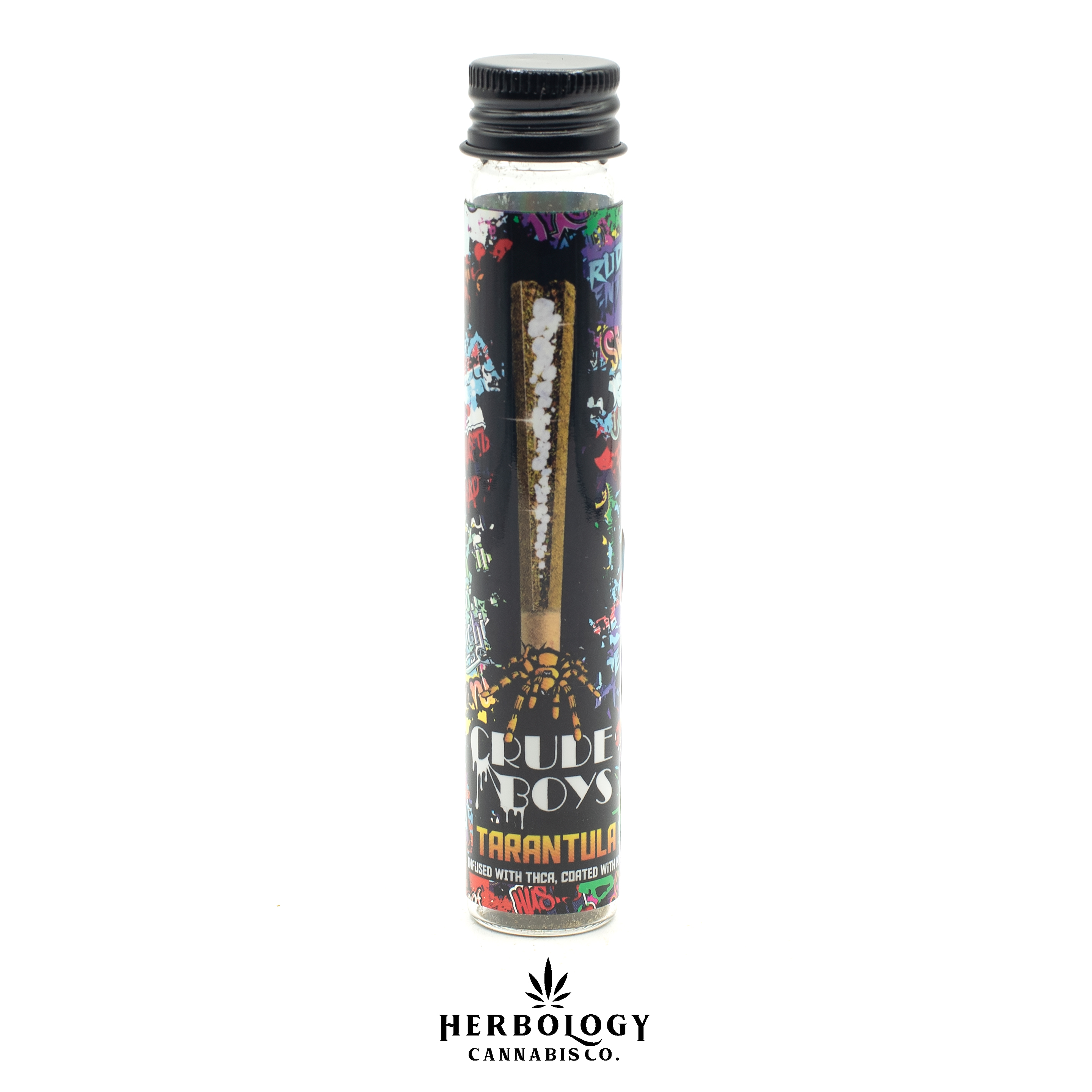 Photograph of product: Crude Boys | Infused Pre-Roll | Tarantula | Red Wine | 1.1g