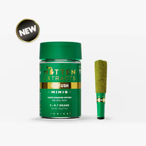 Photograph of product: Mitten Extracts Infused Multipack (7x.5g) - OG Kush