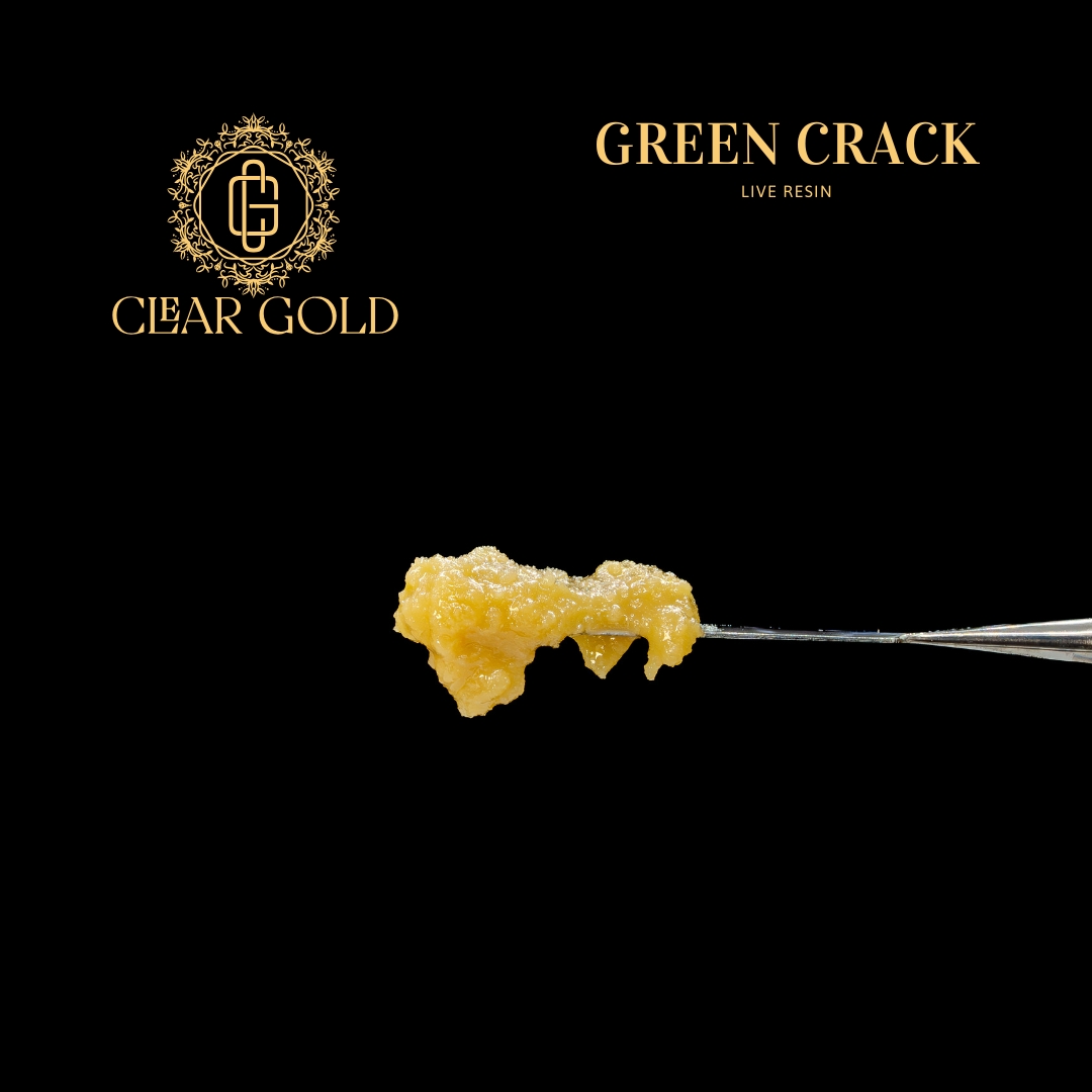 Photograph of product: Green Crack | Live Resin | 1g |  by Clear Gold Concentrates