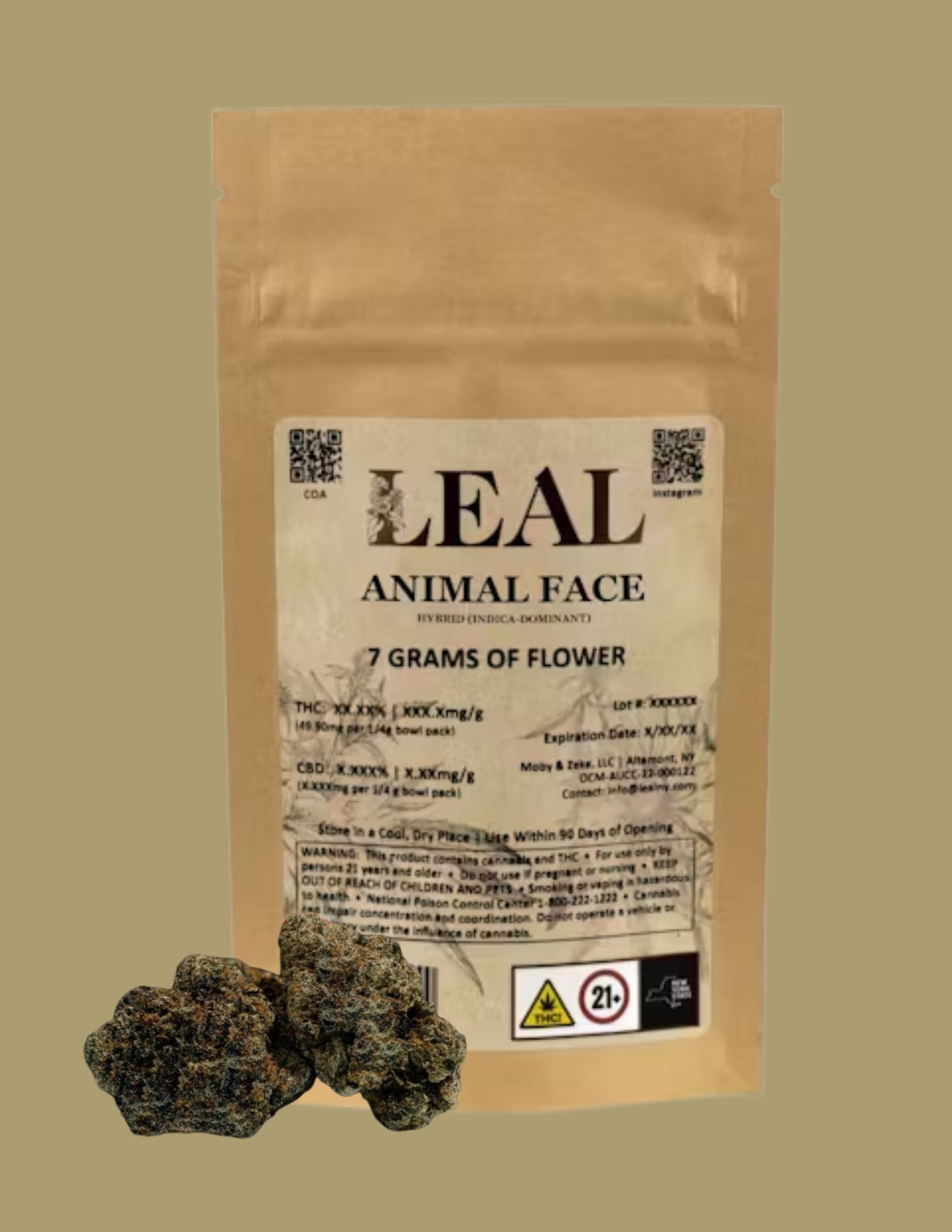 Photograph of product: Leal |  Flower | Animal Face (IH) - 28g