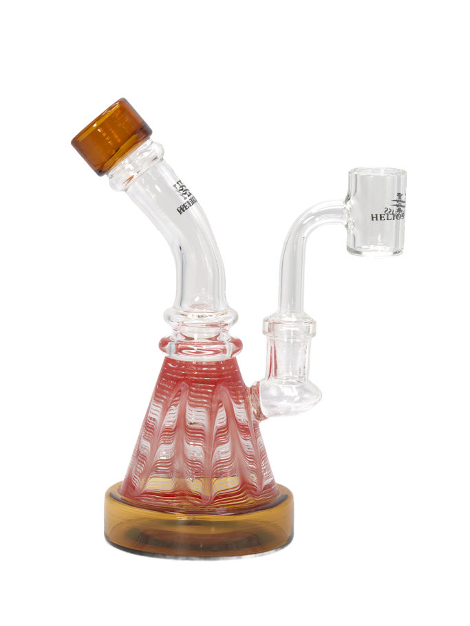 Photograph of product: Helios Glass - 6" Glass Rig Red & Clear