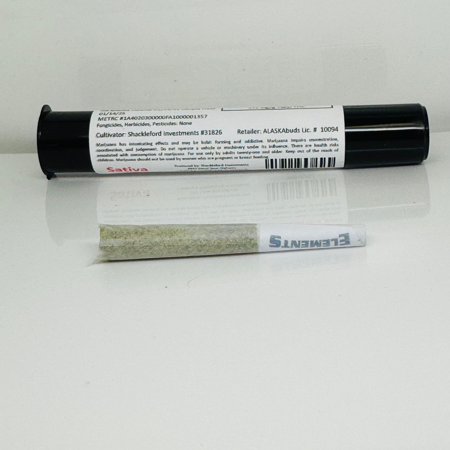 Photograph of product: Frosted Mango 18.18% TH-oui 0.5G Joint By ALASKAbuds