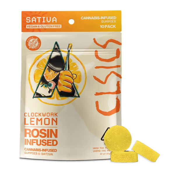 Photograph of product: CLSICS | LRO Gummies 100mg | S | Clockwork Lemon