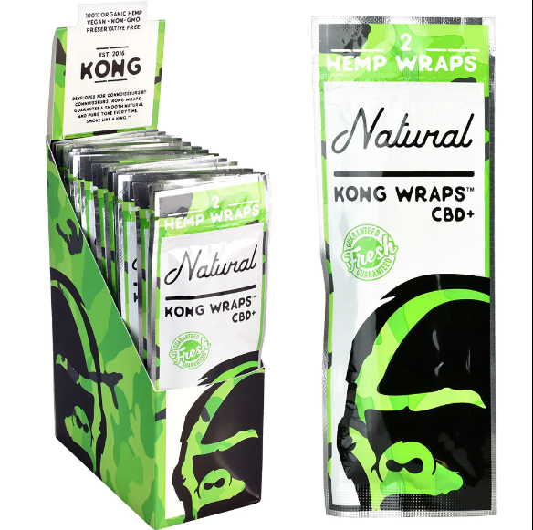 Photograph of product: Kong Organic Hemp Wraps - Natural (2pk)