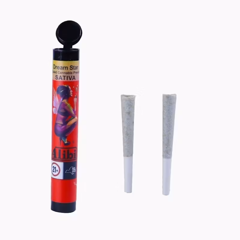 Photograph of product: Alibi Infused Pre-Roll | 2pk-0.5g each | Dream Star