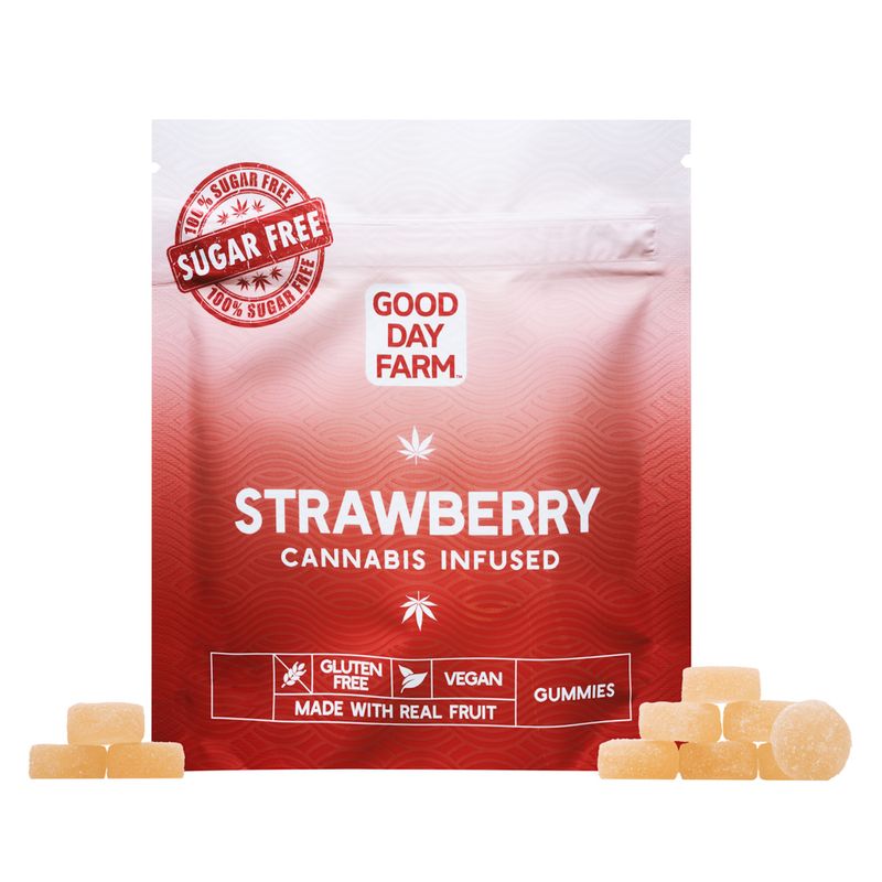 Photograph of product: Sugar Free Strawberry | Gummies 100mg