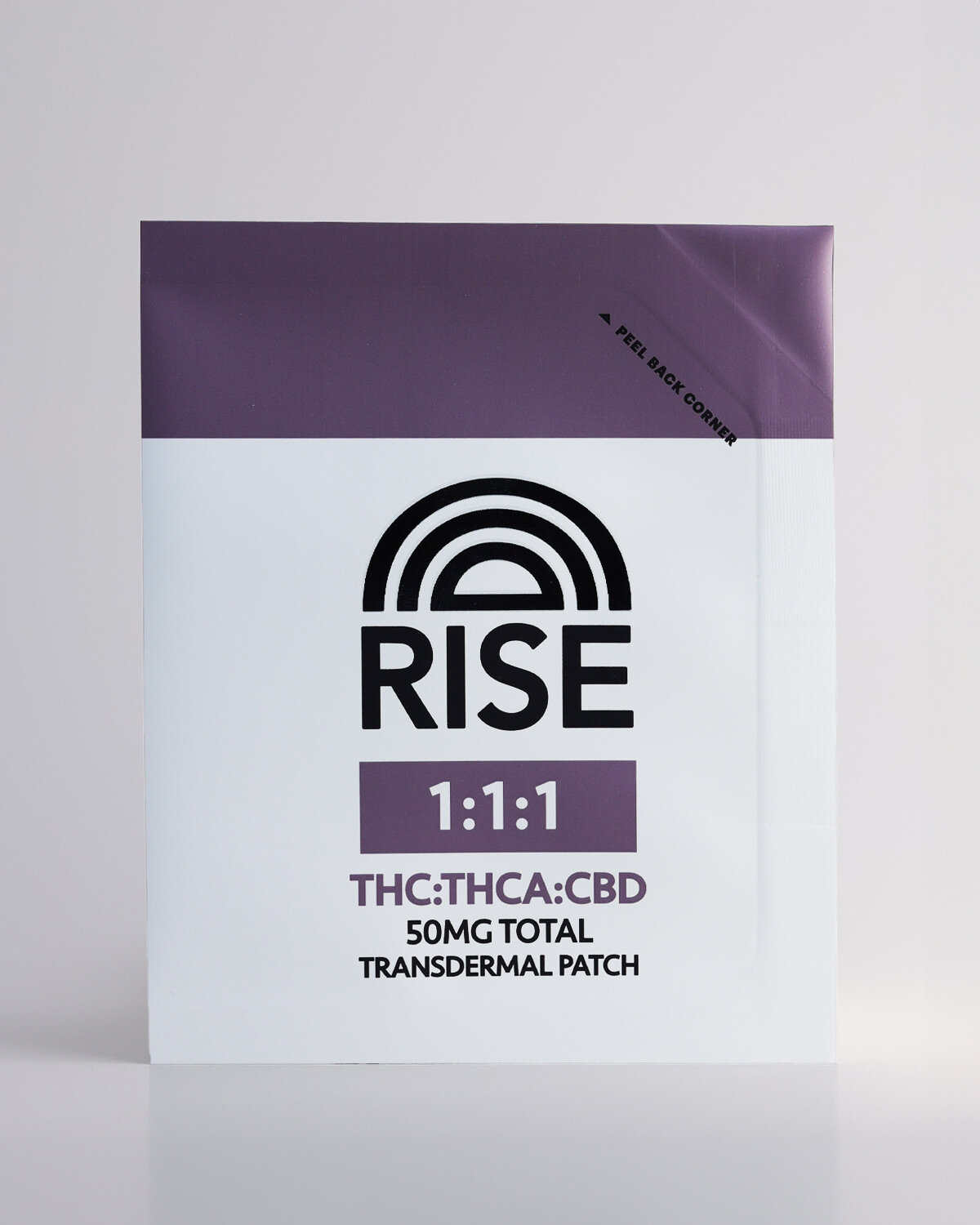 Photograph of product: RISE | Transdermal Patch | 1:1:1 TH-oui TH-ouiA CBD