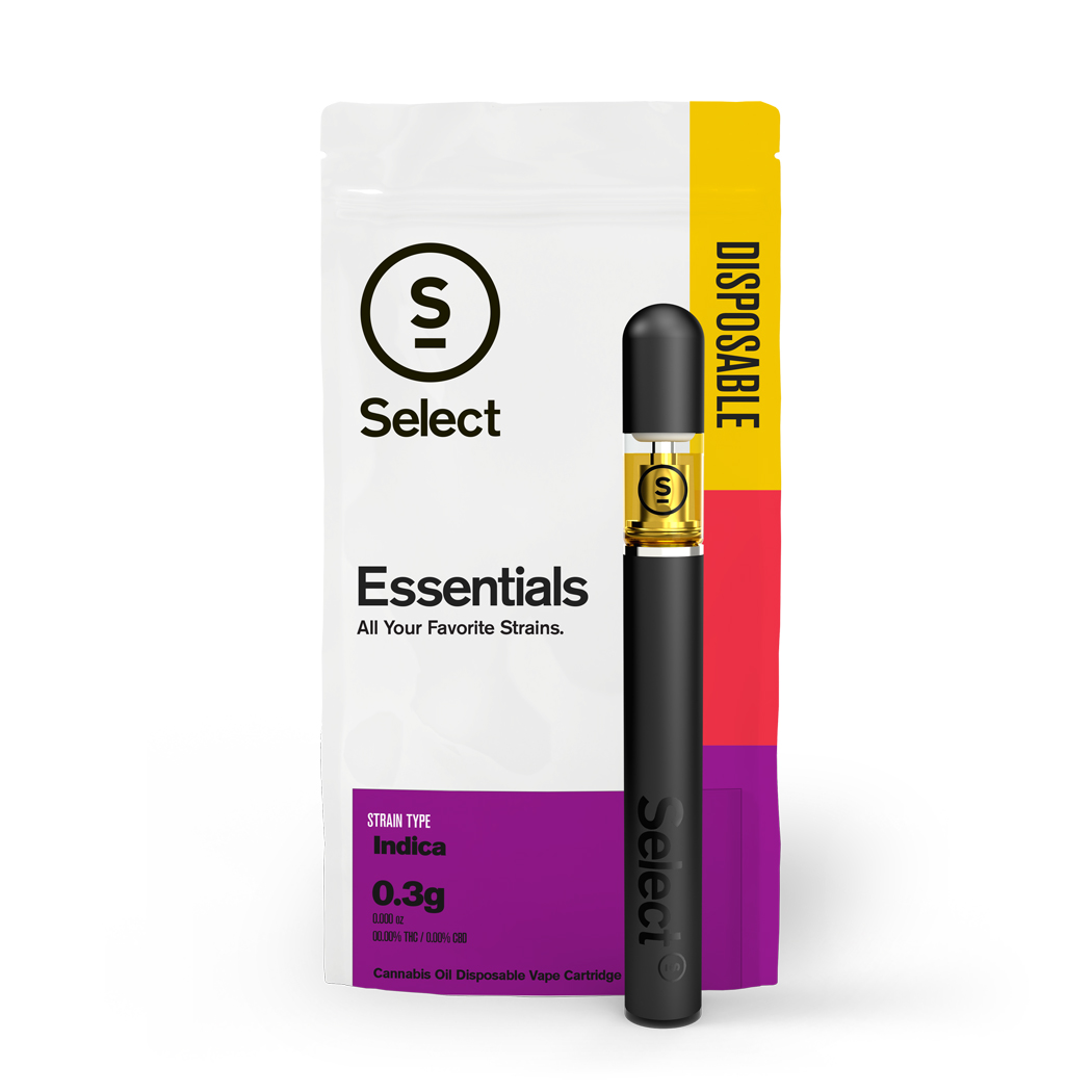 Photograph of product: Essentials Blackberry Kush Disposable 0.3g {V184}