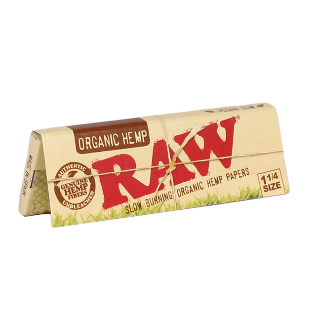 Photograph of product: RAW Organic Hemp 1 1/4 Size Rolling Papers