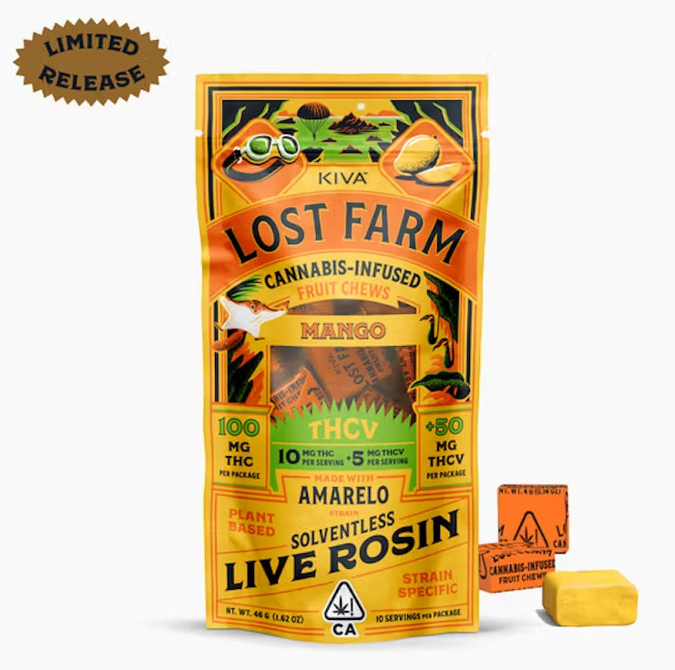Photograph of product: Mango Jack Herer Rosin Thcv 10:5 Chews