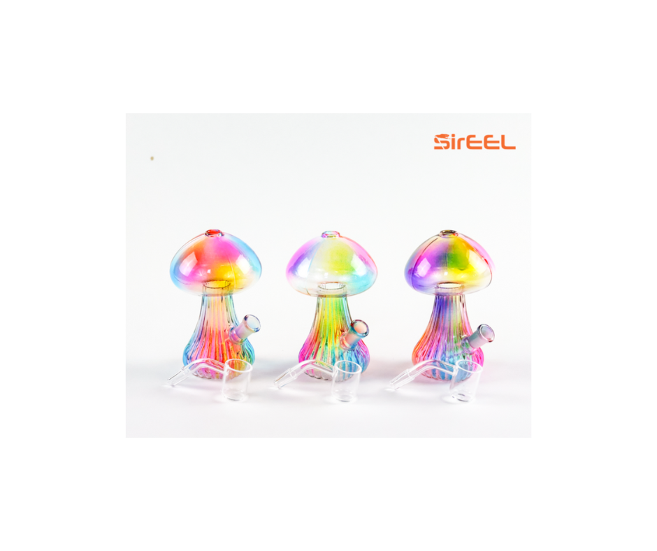Photograph of product: 5" SirEEL Mushroom Rainbow Dab Rig