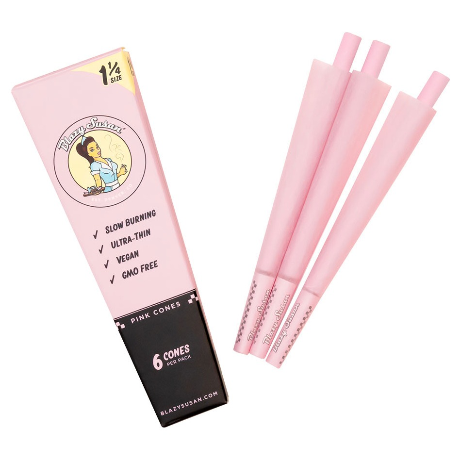 Photograph of product: Papers Blazy Susan Cones 1 1/4" 6pk - Pink