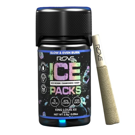 Photograph of product: Rove Infused Pre-roll Pack King Louis XIII 2.5g - 