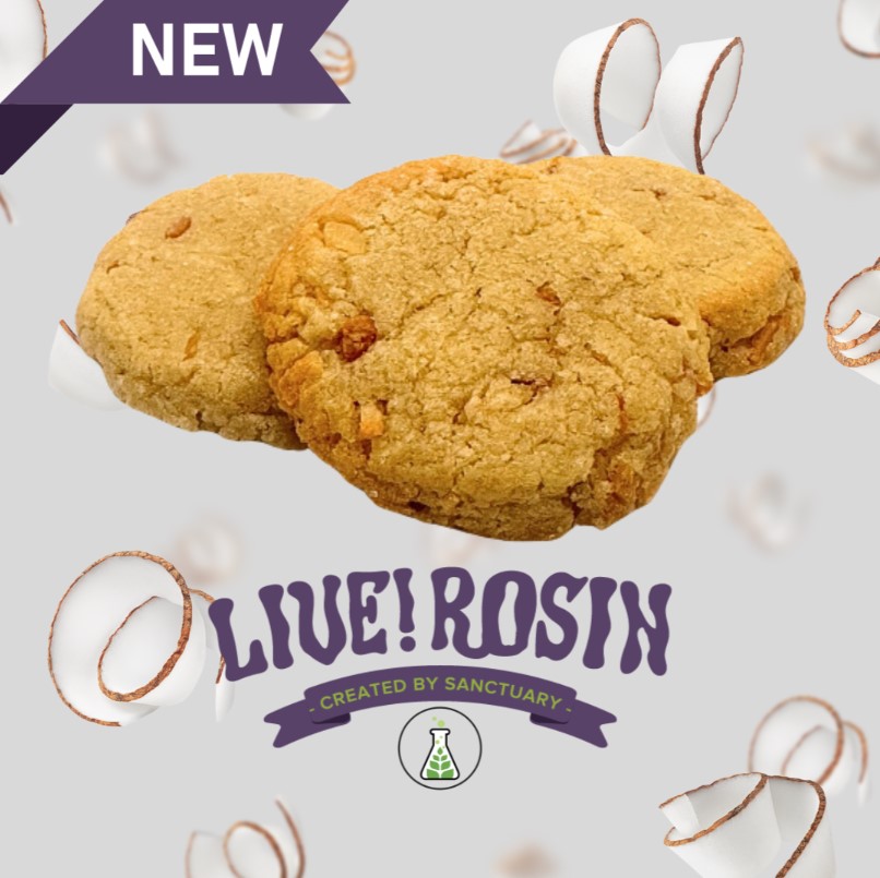 Photograph of product: Live Rosin Sauz Cookies I Toasted Coconut I 100mg 10pk