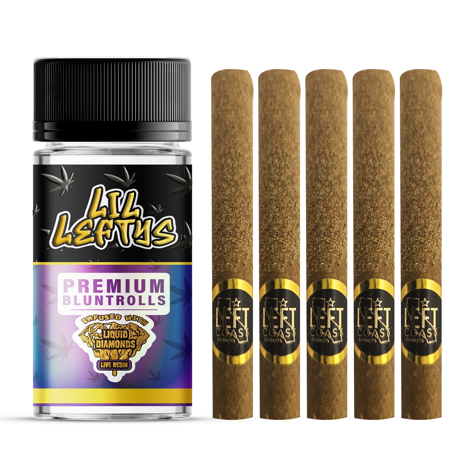 Photograph of product: Left Coast Lil Lefty's 5 pack Grape Cookies 6.5g(Oui'd)
