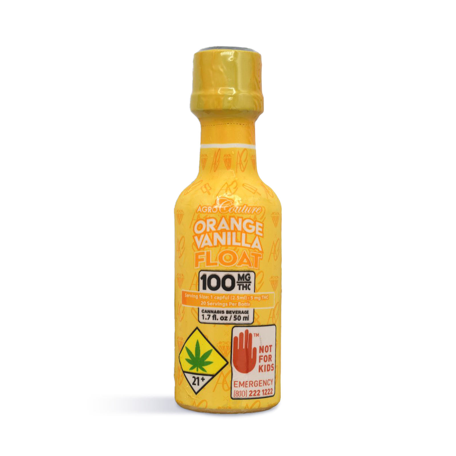 Photograph of product: Agro - Orange Vanilla Float - 100mg Liquid Edible - 1.7oz