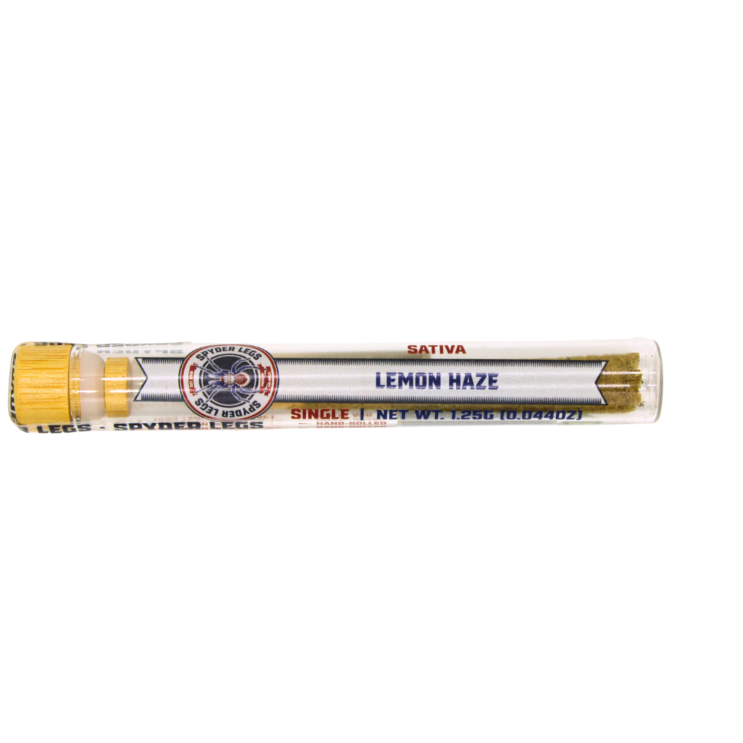 Photograph of product: Spyder Legs - Infused Preroll - Lemon Haze