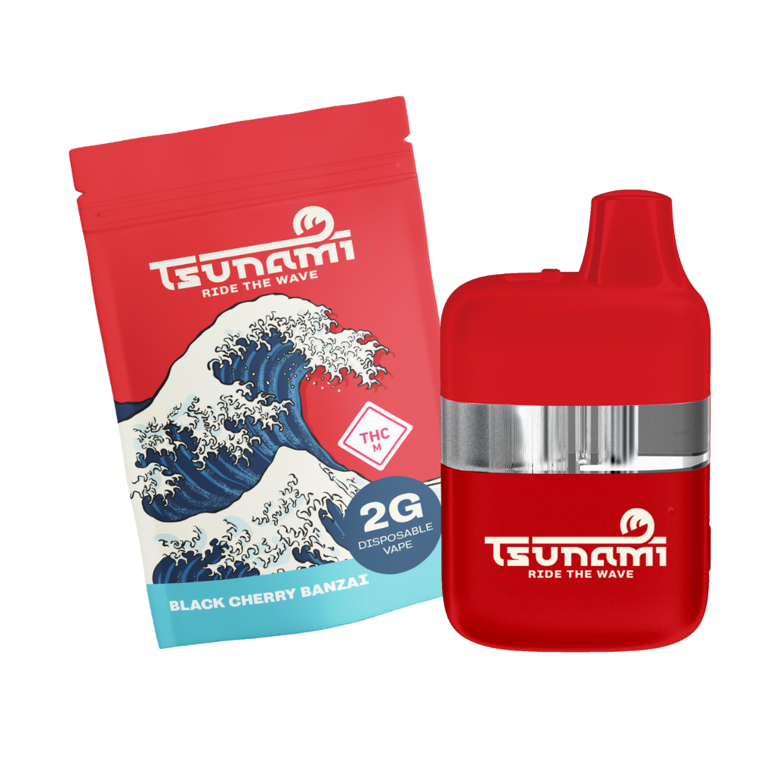 Photograph of product: Tsunami Canna | Black Cherry Banzai Disposable