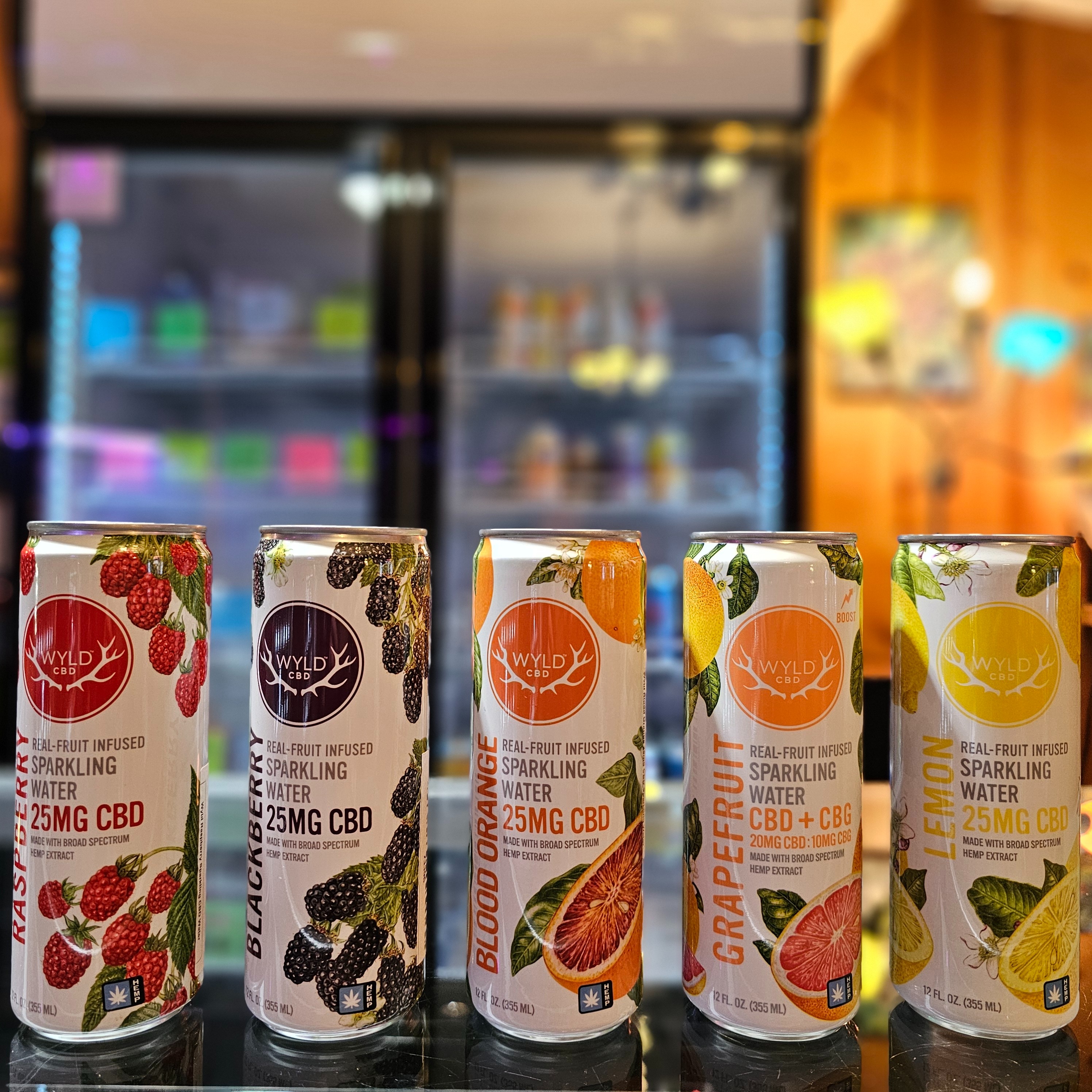 Photograph of product: Wyld Blackberry CBD Sparkling Water