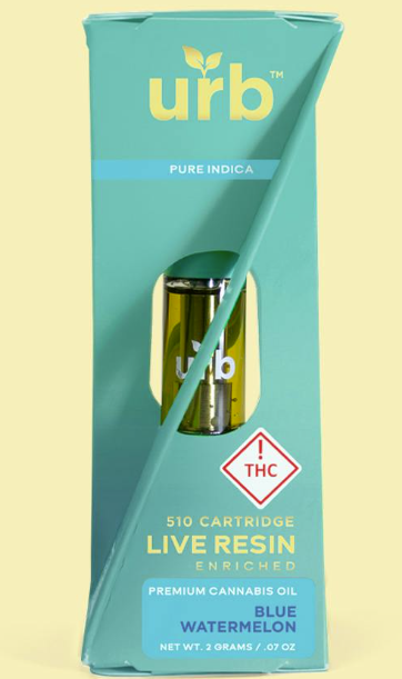 Photograph of product: Urb - Blue Watermelon - 2g Live Resin Cartridge