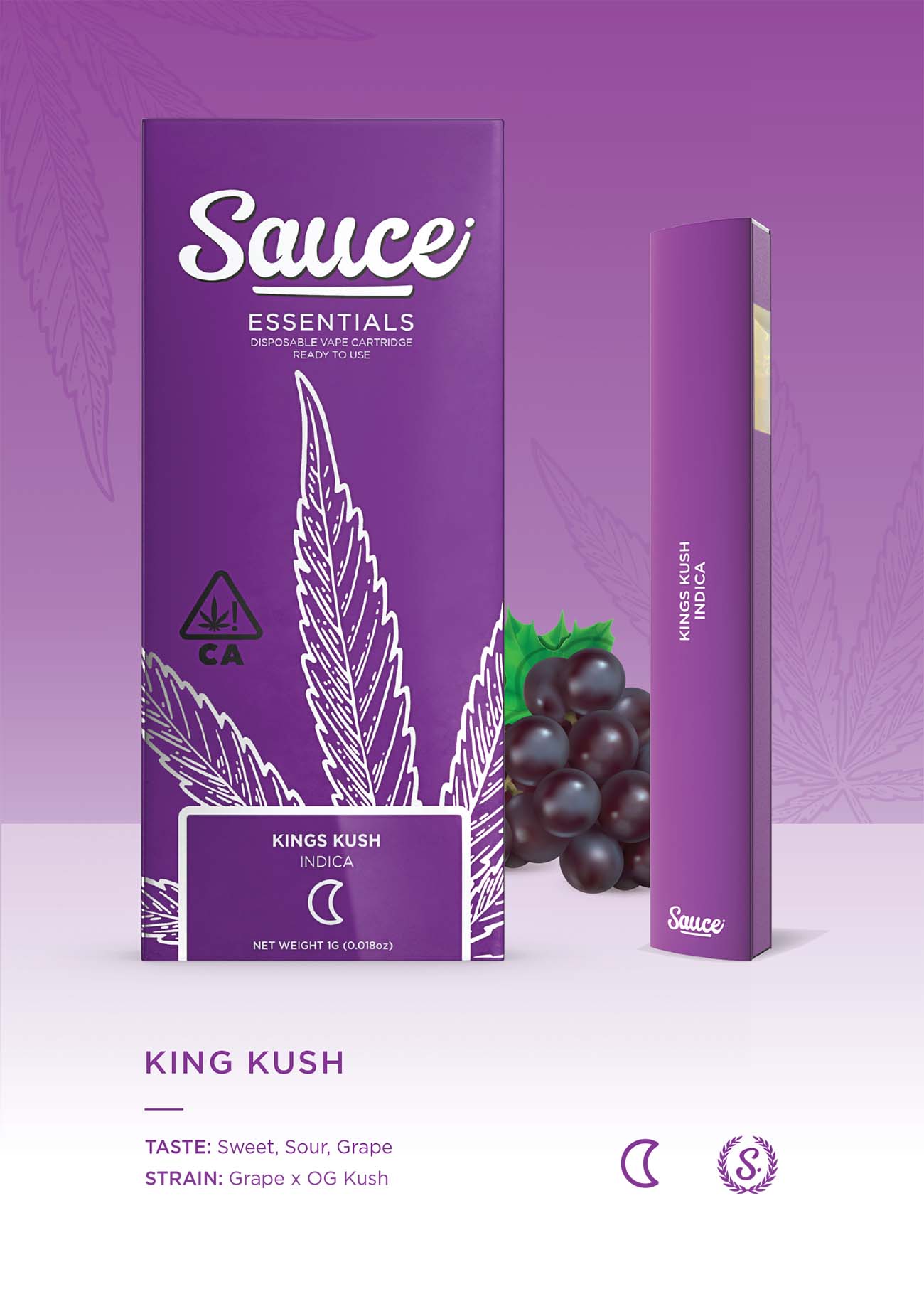 Photograph of product: Sauce - Kings Kush - Disposable - - Oui'd
