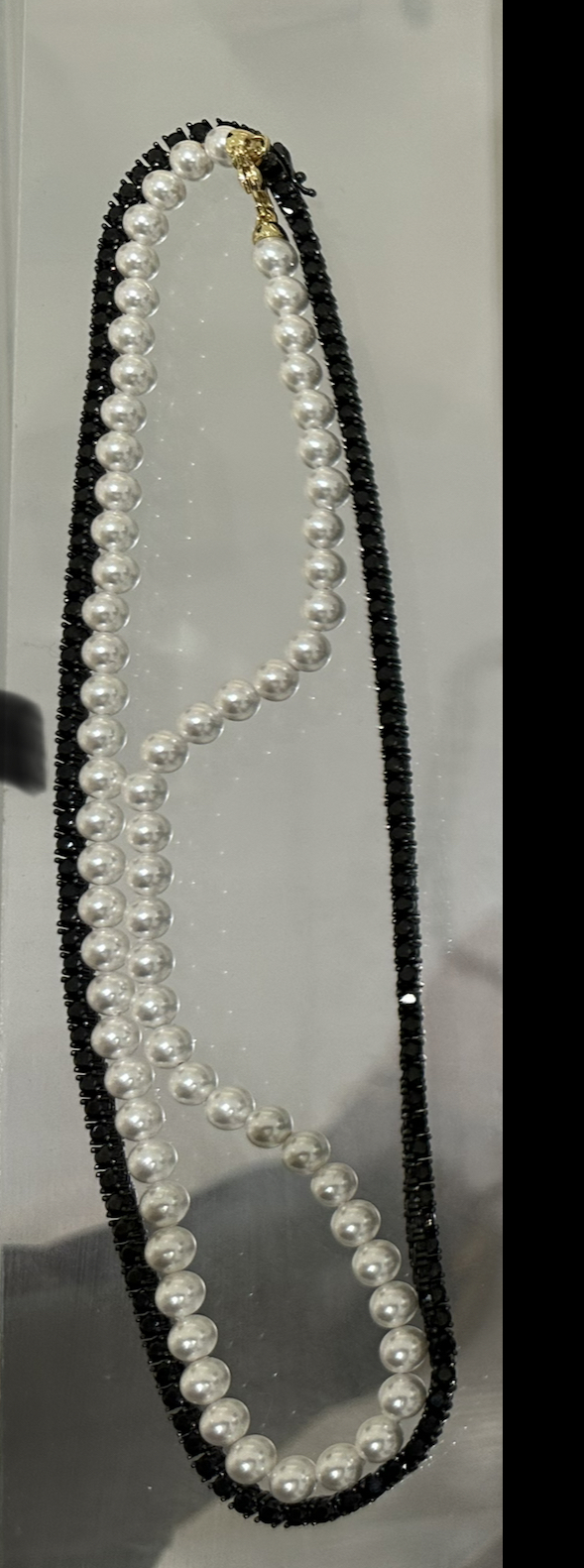 Photograph of product: Brooklyn or Bust | 3mm Onyx Tennis Necklace