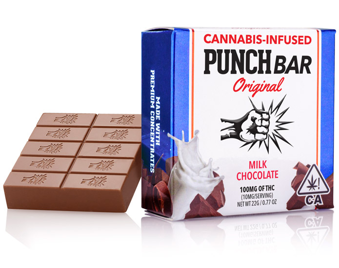 Photograph of product: Punch Edibles | Milk Chocolate Punchbar   100 Mg