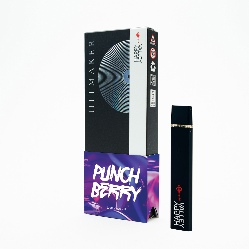 Photograph of product: Hitmaker Disposable Vape 1g - Punchberry