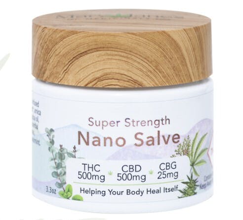 Photograph of product: MaryJane's Medicinals Nano Super Salve (3.3oz) 500mg TH-oui/CBD