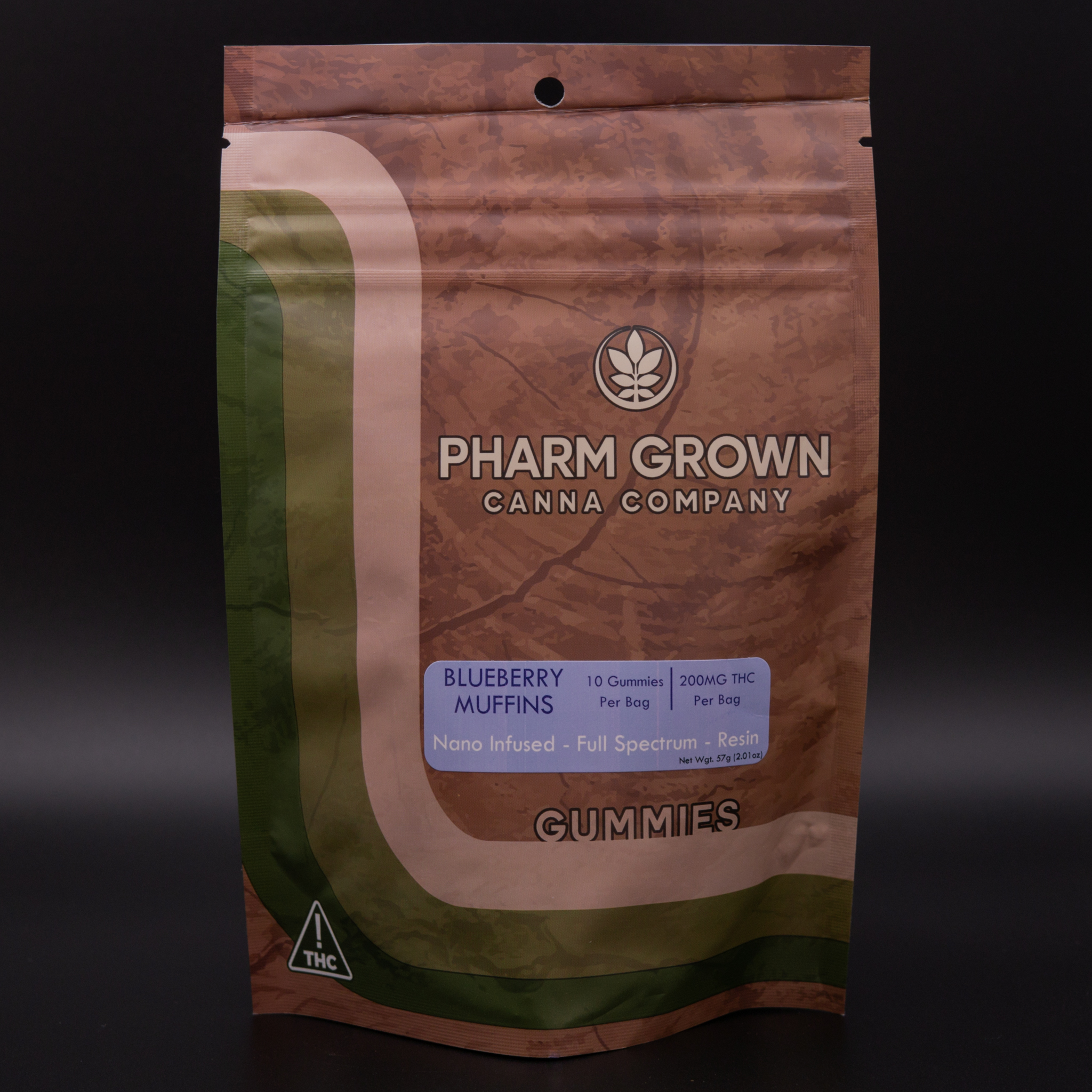 Photograph of product: Pharm Grown | 200mg | Blueberry Muffin | Nano Resin Gummies