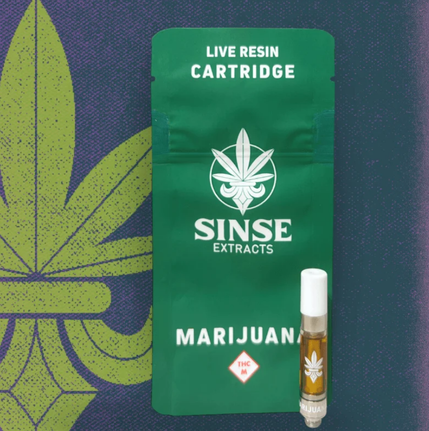 Photograph of product: Durban Poison 1g Vape Cartridge - Sinse