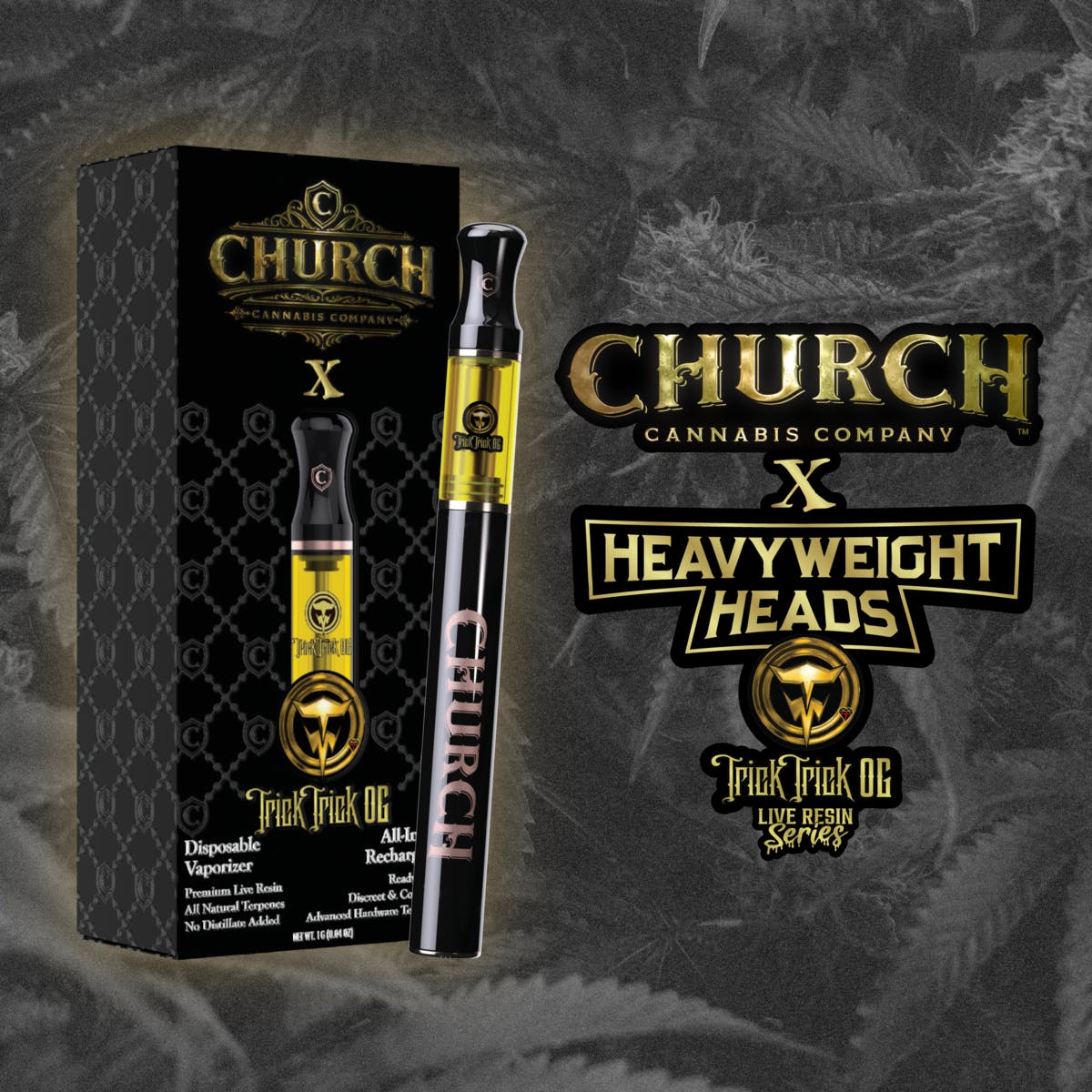 Photograph of product: Church - Trick Trick OG Live Resin Disposable 1g
