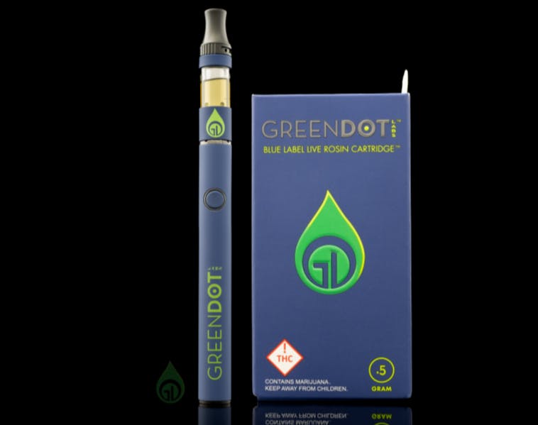 Photograph of product: Green Dot Labs - Monet Live Rosin 500mg cart