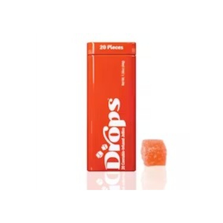 Photograph of product: Orange Sunset Sherbert 20pk 100mg Rosin Gummy (Drops)