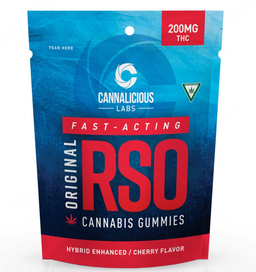 Photograph of Product: Cannalicious - Gummies - 200mg RSO - Cherry - Hybrid