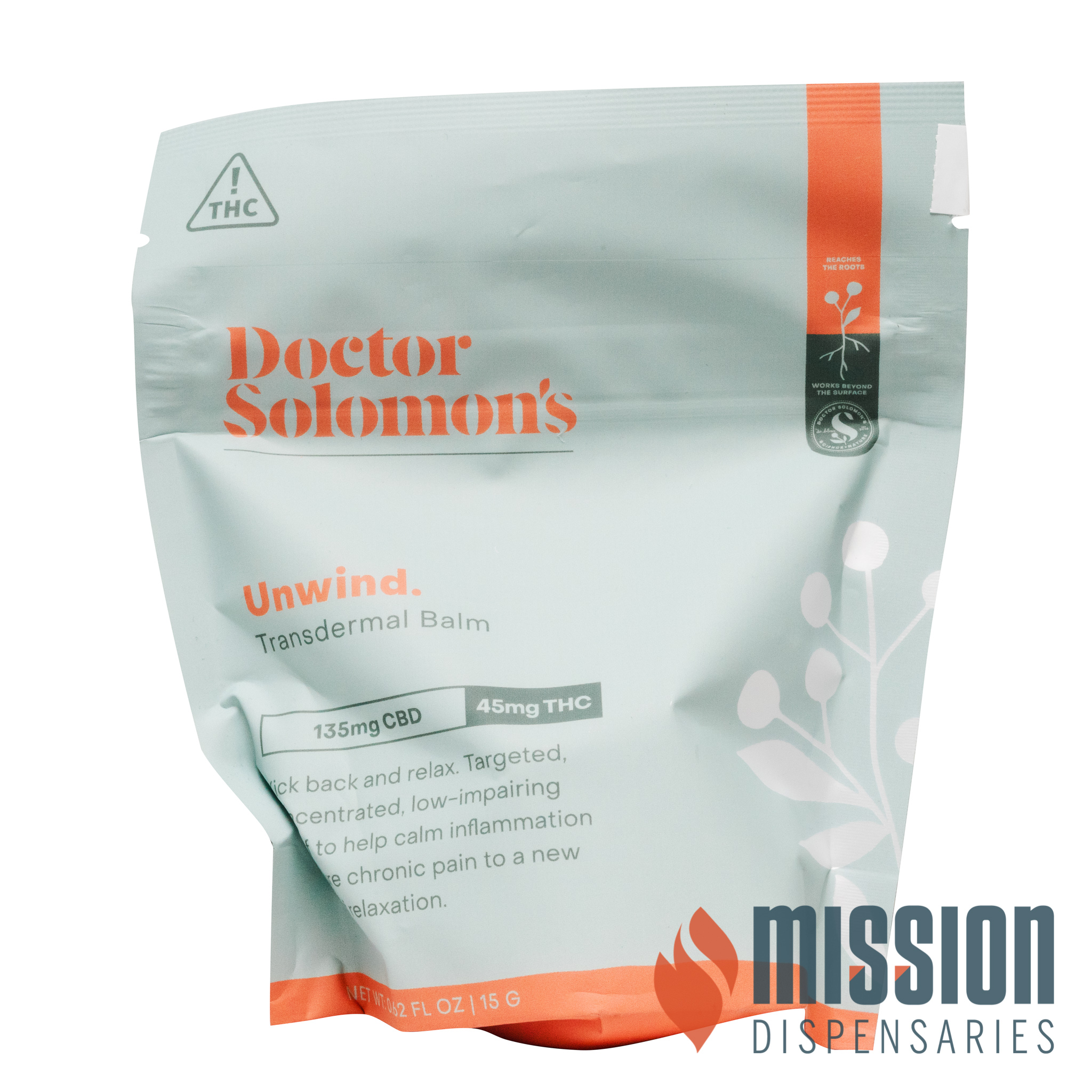 Photograph of product: Transdermal Balm | Doctor Solomon's | Unwind [3:1 CBD/TH-oui]